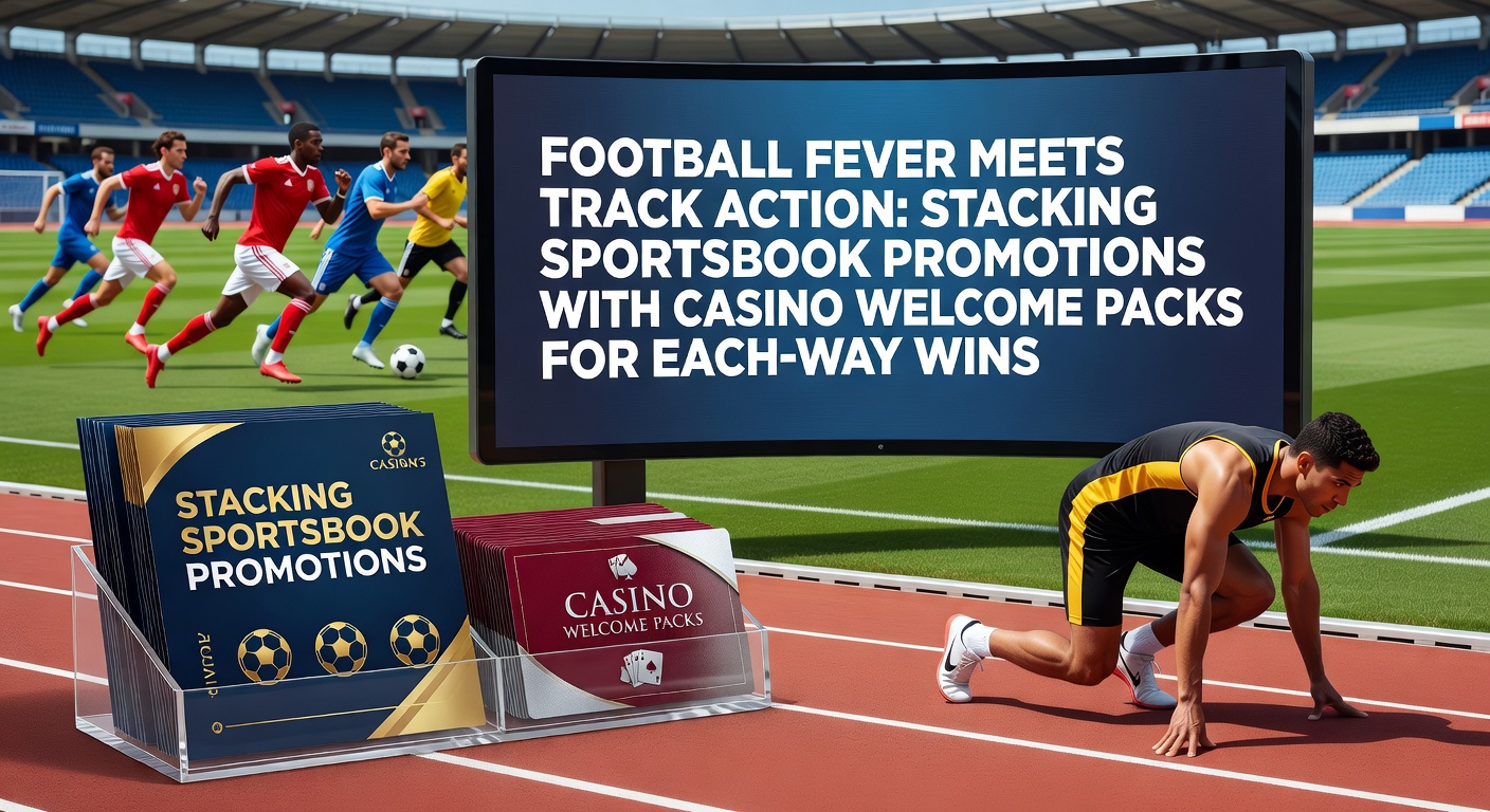 Spannende combinatie van voetbalwedstrijden en renbaanactie met overlaid promotiebonussen en each-way bets