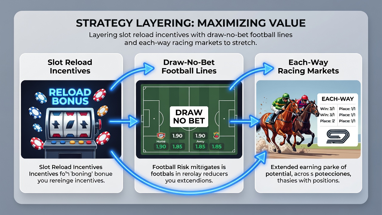 Weergave van weekendplanning met voetbal draw no bet en each-way paardenrennen
