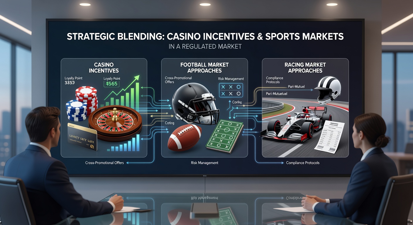 Grafiek die de groei van gecombineerde casino- en sportincentives in gereguleerde markten illustreert