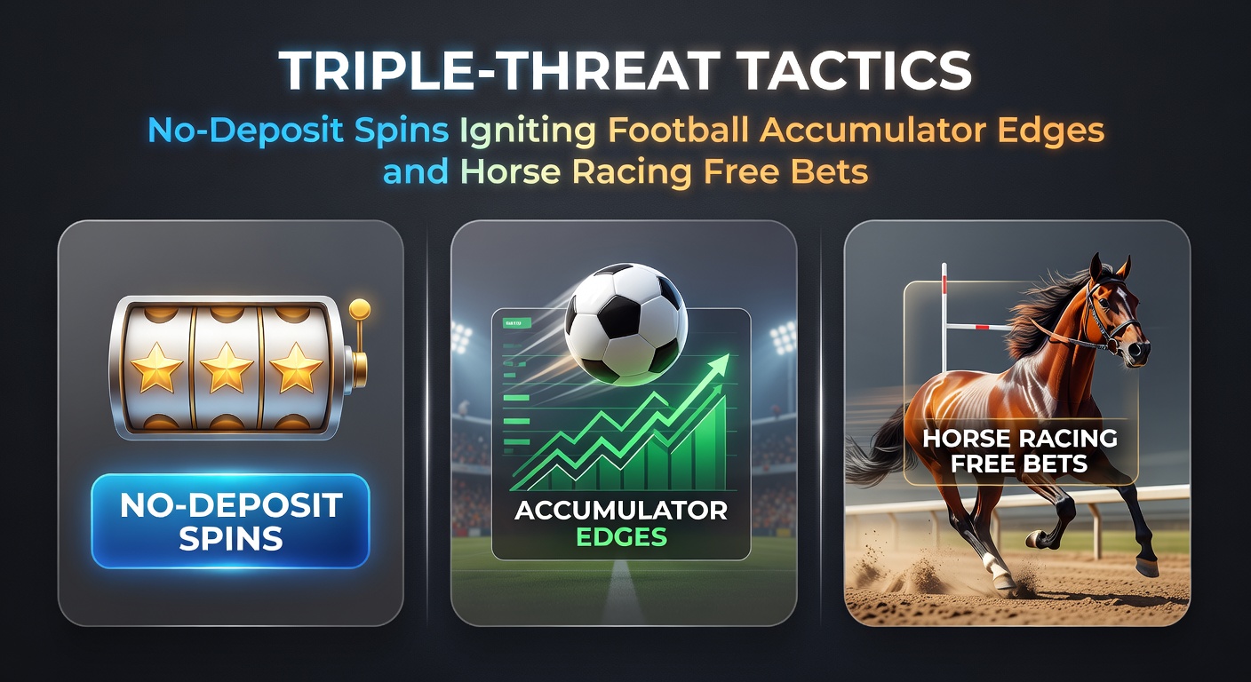 Drietal figuren die een driehoek vormen met symbolen voor spins, voetbal en paarden, illustrerend triple-threat tactiek